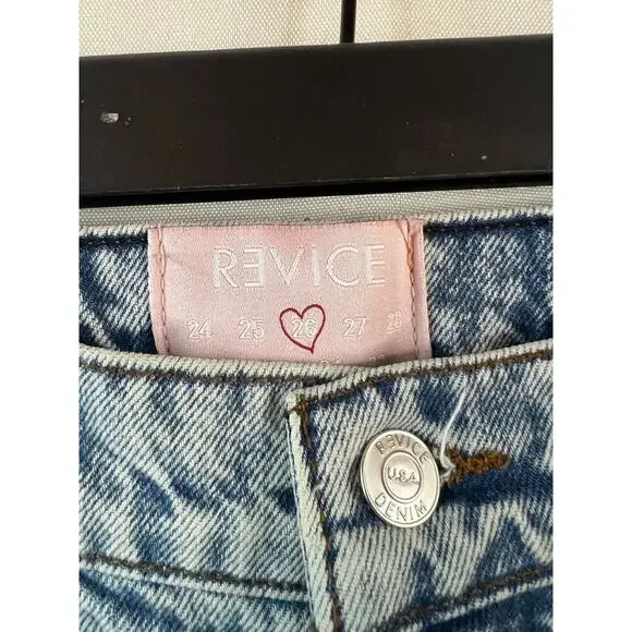 Revice Boyfriend Distressed Jeans Size 26 - Picture 2 of 5